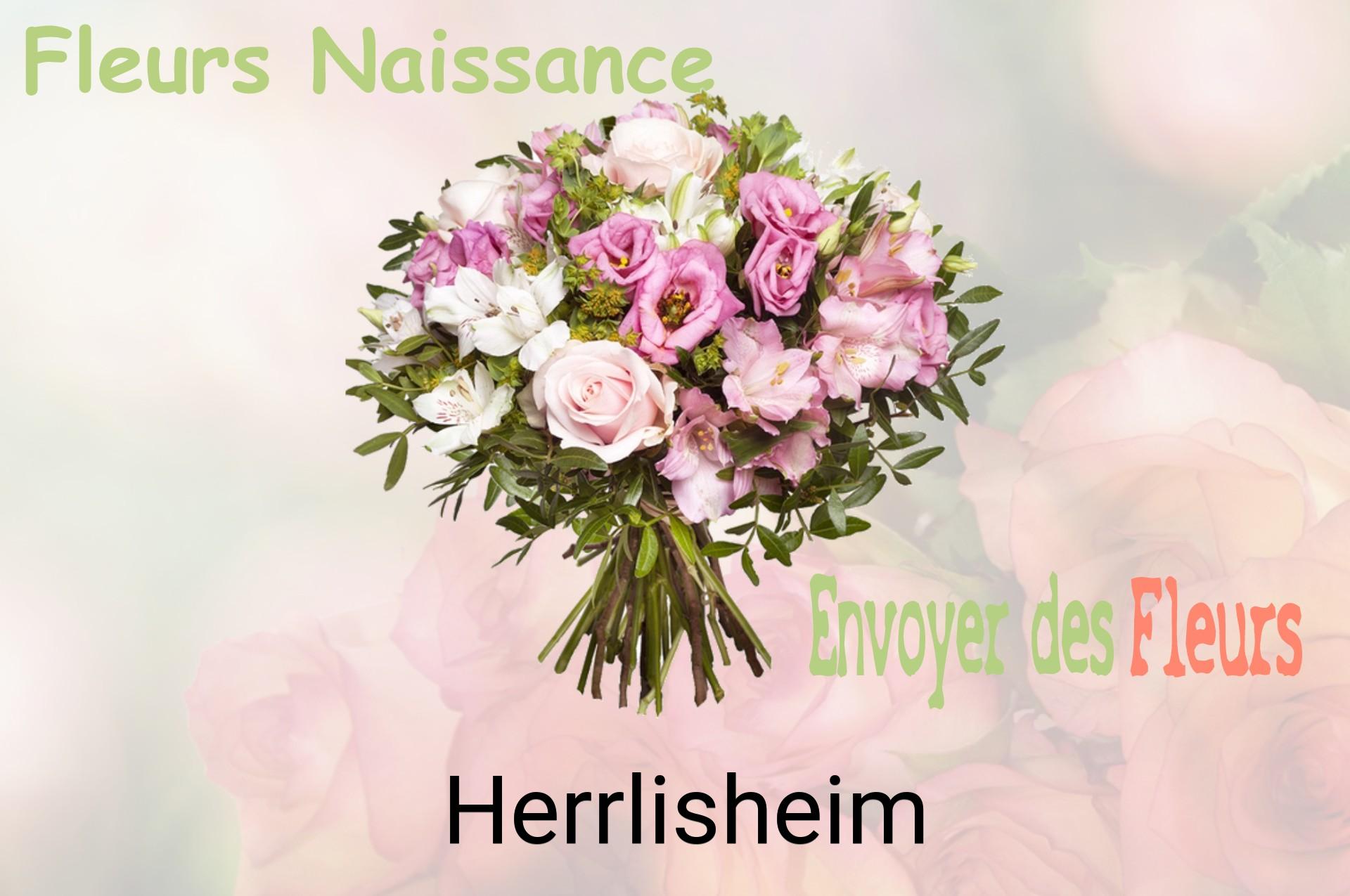 Bouquet de fleurs de naissance livré à Herrlisheim
