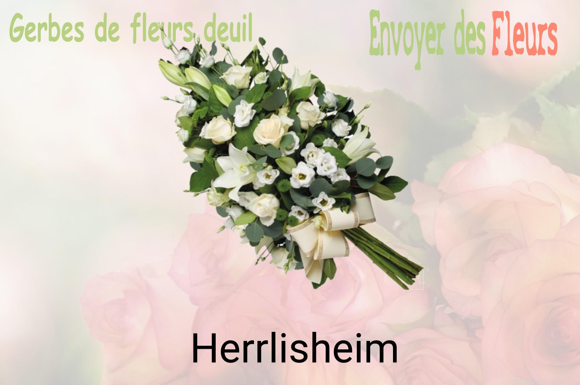 Gerbe de fleurs de deuil livrée à Herrlisheim